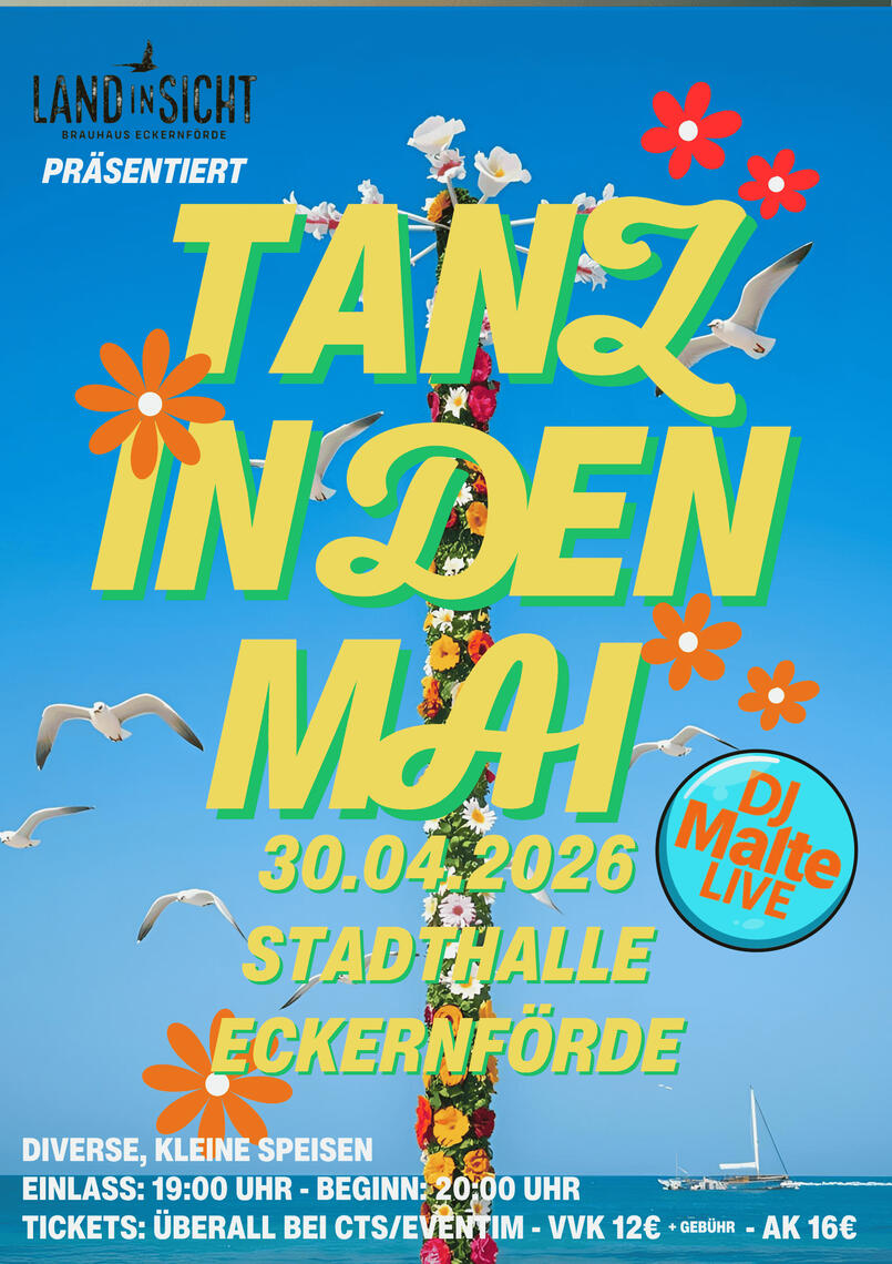 Plakat Tanz in den Mai