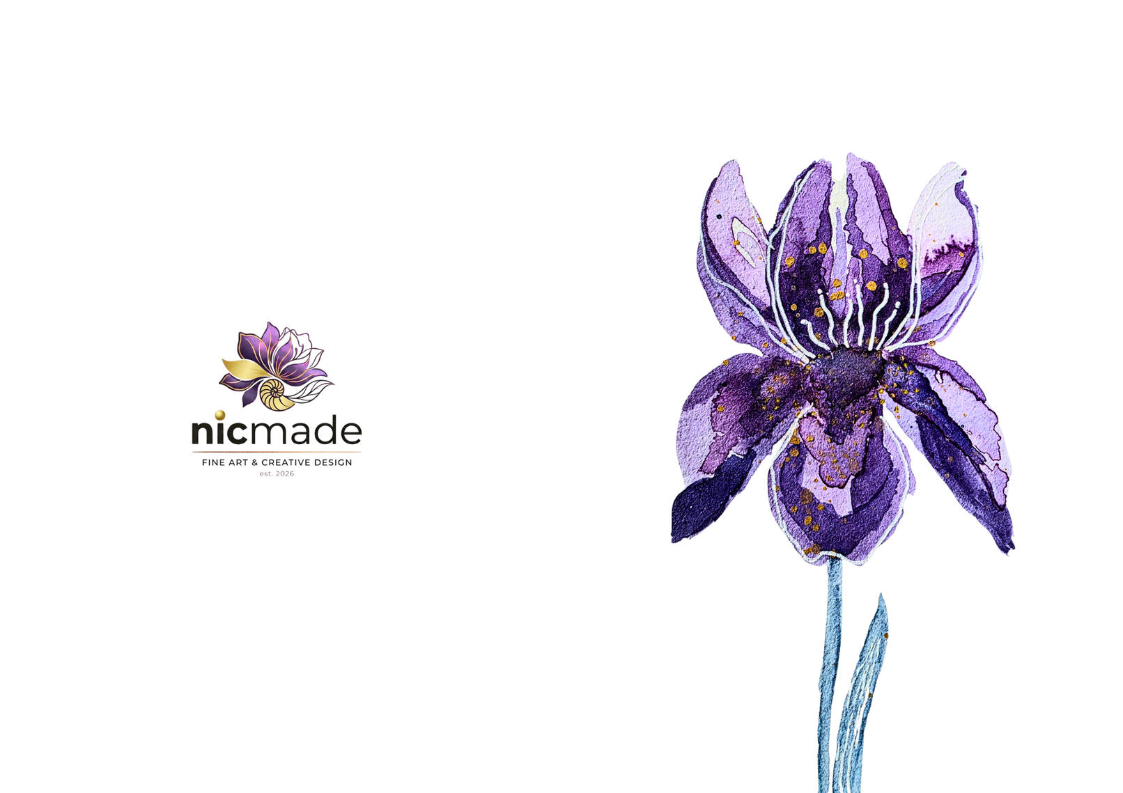 Klappkarte Iris