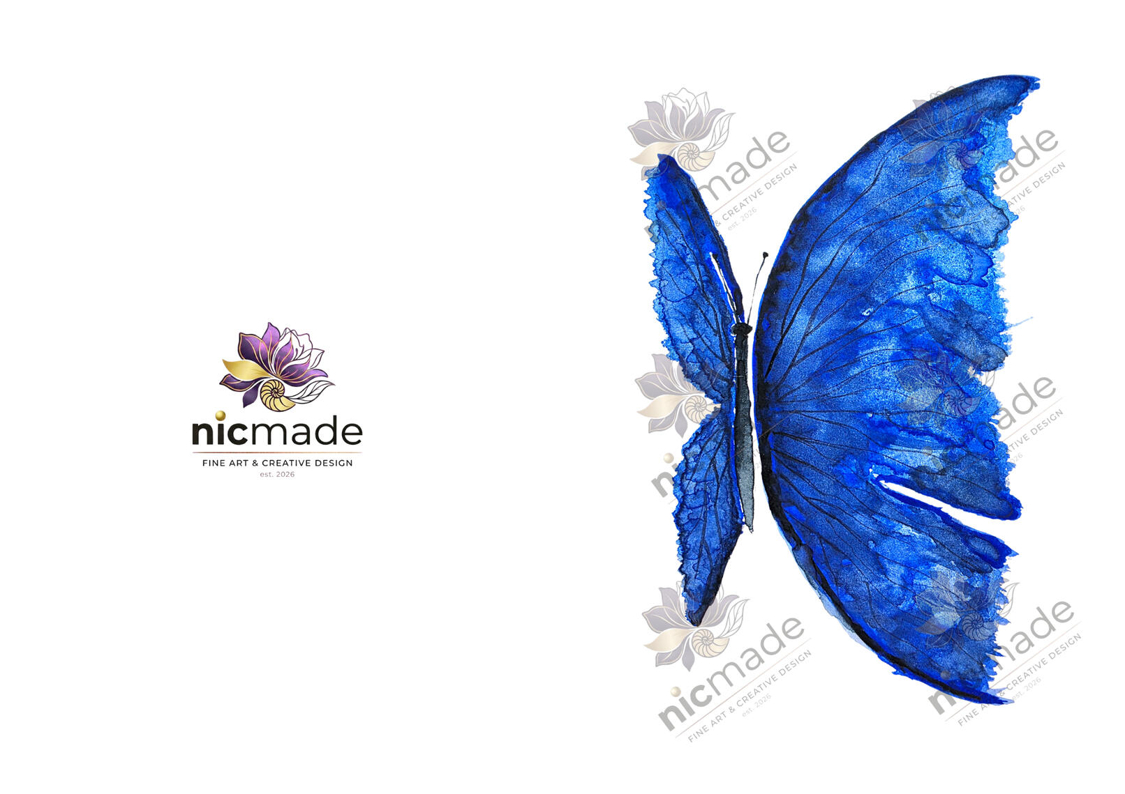 NIC-KLA 04 Schmetterling blau
